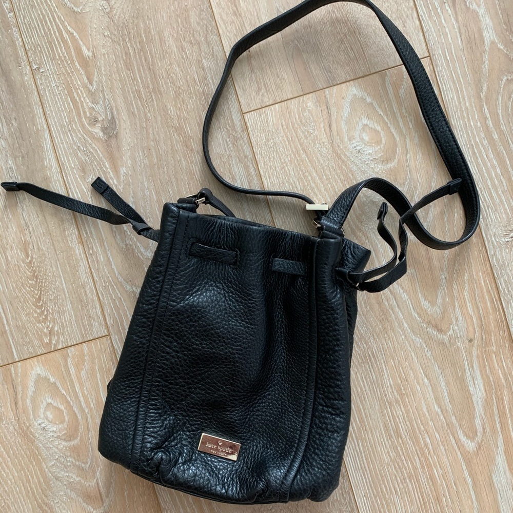 Kate Spade Black Bucket Bag